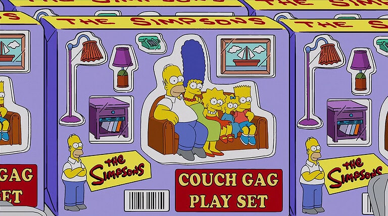 Couchgag aus „Ein Schweinchen namens Propper“ (Staffel 28)