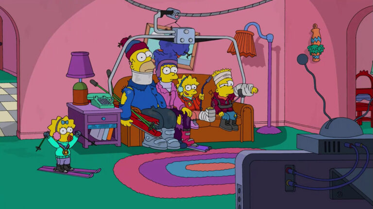 Couchgag aus „Fackeln im Sandsturm“ (Staffel 26)