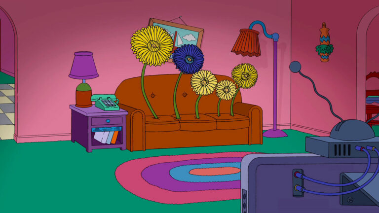 Couchgag aus „Glück auf Schienen“ (Staffel 24)