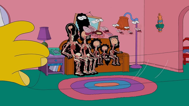 Couchgag aus „Homers vergessene Kinder“ (Staffel 24)