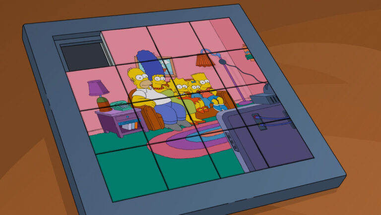 Couchgag aus „Ich bin Smartacus! - Disney+ Titel: Hübsche kleine Lügnerin “ (Staffel 33)
