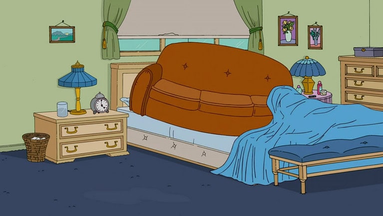 Couchgag aus „Im Zeichen des Schwertes“ (Staffel 22)