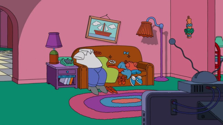 Couchgag aus „Krieg der Priester (1) - Disney+: Kleriker-Krawall“ (Staffel 31)