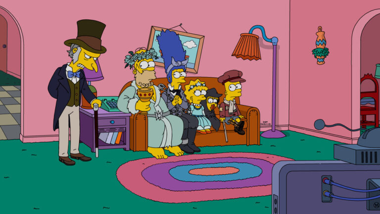 Couchgag aus „Krustliche Weihnachten“ (Staffel 28)