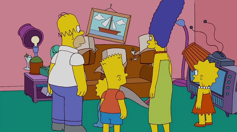Couchgag aus „Lebe lieber unbebrudert“ (Staffel 21)