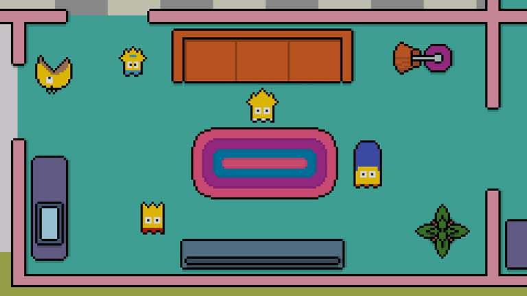 Couchgag aus „Lisa tut es nicht leid - Disney+: Sorry - oder auch nicht“ (Staffel 32)