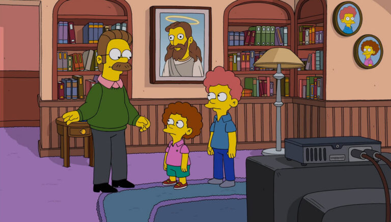 Couchgag aus „Mein Todd, mein Todd, warum hast du mich verlassen? - Disney+: Todd, warum hast du mich verlassen? “ (Staffel 31)