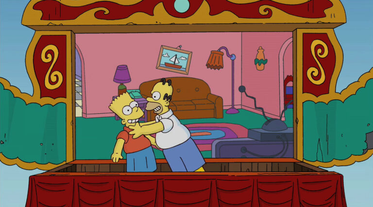 Couchgag aus „Richte deinen Nächsten“ (Staffel 21)