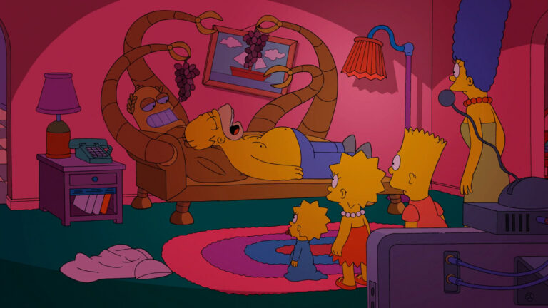 Couchgag aus „Simpsorama“ (Staffel 26)