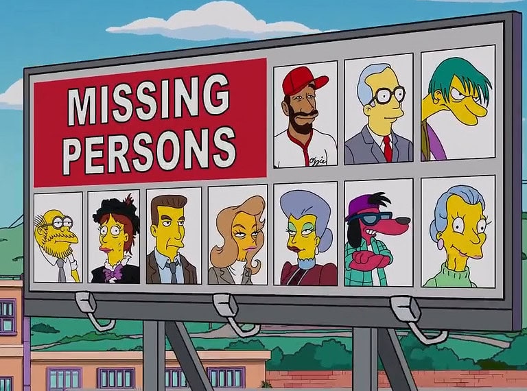 Werbetafelgag aus „Homers unglaubliche Reise durch die Windschutzscheibe“ (Staffel 34)
