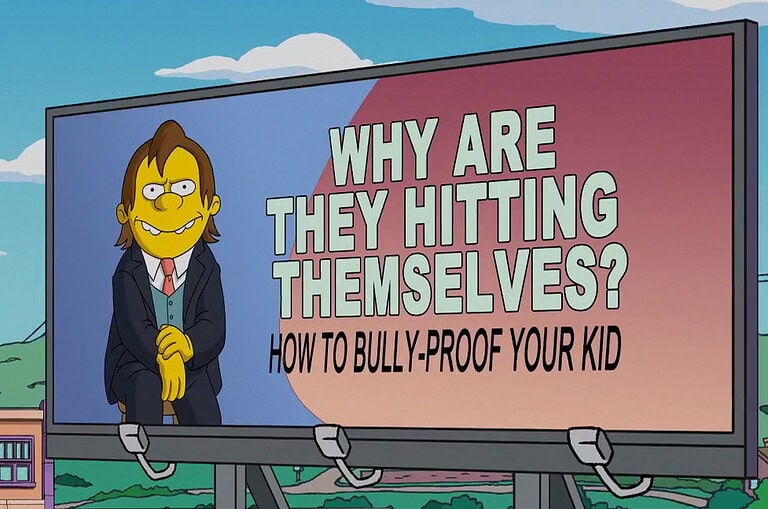 Werbetafelgag aus „Springfield aus der Asche“ (Staffel 28)