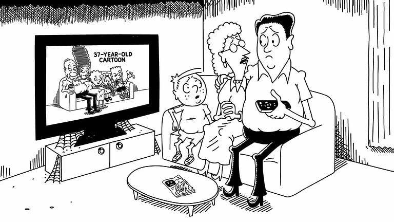 Couchgag aus „Ein fettes Ende“ (Staffel 37)