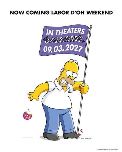 Die Simpsons - Der Film 2: Kinostart verschiebt sich um zwei Monate