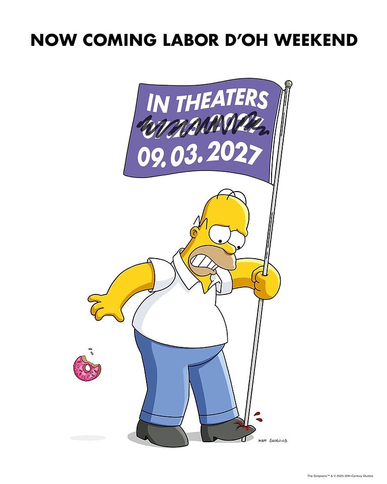 the simpsons movie verspaetet sich © 20th Television / Disney – redaktionelle Verwendung (Fanprojekt) the simpsons movie verspaetet sich © 20th Television / Disney – redaktionelle Verwendung (Fanprojekt)