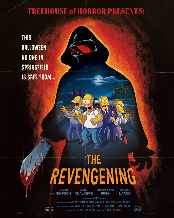 Treehouse of Horror Presents The Revening 38.Staffel Die Simpsons Poster © 20th Television / Disney